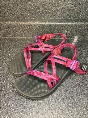 Chaco Kids Pink Purple Strap Sandals